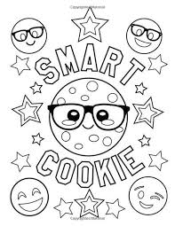 Express your emotions with these simple emoji coloring pages. Get This Emoji Coloring Pages For Adults I Am A Smart Cookie