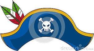 Cartoon Pirates Hat With Feathers And Skull And Crossbones Vector Illustration An Eps File Is Also Available Pirate Hats Illustration Skull And Crossbones