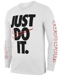Nike Men S Sportswear Just Do It Long Sleeve T Shirt White S Mens Sportswear Nike Clothes Mens White Tshirt Men