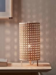 Our wilmington table lamp is artfully hand woven of natural rattan in a vase silhouette with subtle fluted details. Pin On å°ç¯