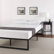 We don't know when or if this item will be back in stock. Amazon Com Zinus Smartbase Zero Assembly Mattress Foundation 14 Inch Metal Platform Bed Frame No Box Spring Needed Sturdy Steel Frame Underbed Storage Queen Furniture Decor