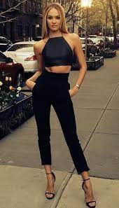 Broad Shoulders Crop Top 5 Girls Night Out Outfits Night Out Outfit Club Outfits For Women