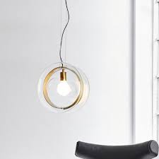 1 Head Glass Round Pendant Light With Yo Yo Design Contemporary Pendant Lamp In Clear For Res In 2020 Round Pendant Light Simple Pendant Light Restaurant Pendant Light
