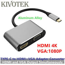 Find More Computer Cables Connectors Information About Usb C Hdmi Vga Converter Adapter Cable Type C To Hdmi 4k Connector For Mobile Phone S Hdmi Vga Adapter