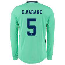Switch to the light mode that's kinder on your eyes at day time. Kinder Raphael Varane 5 Ausweichtrikot Grun Langarmtrikot 2019 20 Hemd Osterreich