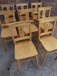Design Sleuth Church Chairs In The Dining Room Remodelista Furniture Church Furniture Chair