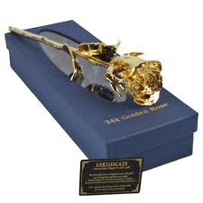 Maybe you would like to learn more about one of these? M K International 24k Gold Dipped Rose