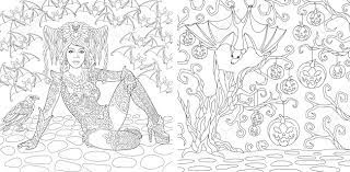 Discover our 1,500+ free adult coloring pages to download in pdf or to print : Halloween Coloring Pages Coloring Book For Adults Witch Girl With Bats Horror Background With Pumpkins And Crow Antistress Freehand Sketch Drawing With Doodle And Elements Royalty Free Cliparts Vectors And Stock Illustration