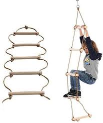 The rope ladder, a power point, and some extra security reinforcement. Amazon Com Isop Swing Set Rope Ladder For Kids 10ft 3m And Adults Treehouse Ladder For Children Exercise Climbing Equipment Suitable For Bunker Or Loft Toys Games