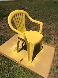 Diy Plastic Chair Makeover Ideas Outdoor Furniture Makeover Plastic Furniture Furniture Makeover Diy
