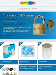 The solution is very clever and took me about 1.5 hours to figure out, which means it wasn't totally trivial, but probably not as hard as i expected. Puzzle Master New Puzzles From Puzzle Master Milled