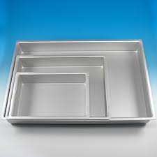 Unless a special half sheet pan is used, the typical sheet cake baked at home measure only 13 inches by 9 inches. Sheet Cake Pans Fd