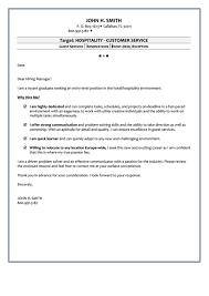 Hospitality Customer Service Sample Cover Letter Printable Pdf Download