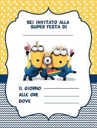 Inviti Di Compleanno Per Bambini Da Stampare Vuoi Organizzare Una Festa Di Com Inviti Di Compleanno Per Bambini Inviti Di Compleanno Feste Di Compleanno Minion