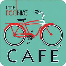Red Bike Red Bicycles Cafe Logo