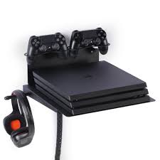 The Perfect Mount For Your Videogame Passion Ps4 Xbox Wall Mount Horizontal Playstation Wall Shelf W Silent Ps4 Wall Mount Playstation Wall Mount Tv Shelf