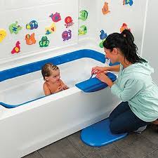 A baby bathtub will help you prop up a wriggling newborn. Foam Baby Bath Bumper Bathtub Safety Onestepahead Com Childproofing Baby Tub Baby Proofing