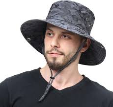 CAMOLAND Breathable Wide Brim Boonie Hat Outdoor UPF 50+ Sun Protection  Mesh Safari Cap for Travel Fishing : Buy Online at Best Price in KSA