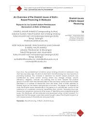 Pertumbuhan ekonomi malaysia pada kuartal iv 2018 tersebut berada di atas ekspektasi survei bloomberg terhadap para ekonom. Pdf An Overview Of The Shariah Issues Of Rahn Based Financing In Malaysia