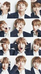 Bts V Taehyung Cute Gambar Wajah Selebritas Selebriti