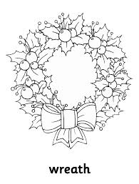 Make this beautiful wreath to hang on your door this holiday season and for years to come! Coloring Pages Wreaths Coloring Home