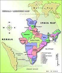 Kerala map state fact and travel information. Location Map Of Kerala Location Of Lerala Lerala On India Map