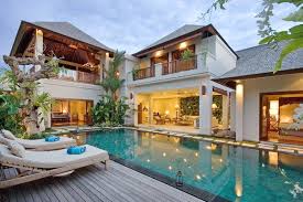 Villa Aliya 4 Bedroom Seminyak Bali Exterior Architecture Modern Villa With Swimmingpool Bali House Bali Style Home Architecture House