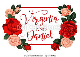 Grandi, di colore dal bianco al violaceo, con nervatura centrale e petali corti, pubescenti, di colore dal rosa al verdastro. Fiori Cornice Rose Vettore Matrimonio Data Risparmiare Poster Cornice Ghirlanda Data Disegno Nomi Rosa Canstock