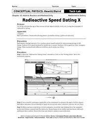 Loss of dating sample, we have a diagram labeled figure 2. 33 9 Radioactive Speed Dating