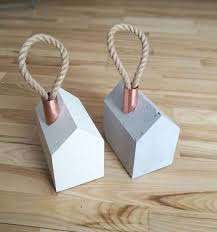 Door Stop Door Stopper Concrete Door Stop Heavy Door Stop Concrete Crafts Macrame Patterns Tutorials Things To Sell