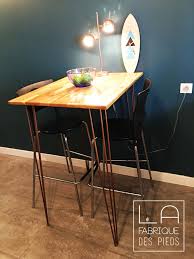 Pied De Table 3 Tiges 110 Cm Hairpin Legs La Fabrique Des Pieds La Fabrique Des Pieds Mange Debout Dessus De Table