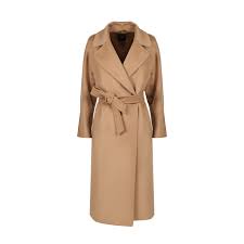 White, deep blue and black are the best one to wear with. Max Mara Weekend Zelinda Cachemire Coat With Belt Woman Camel Mascheroni Moda