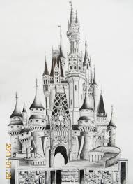 Disneyland Castle By Miki Squeak On Deviantart Disneyland Castle Disney Drawings Disneyland Paris Castle