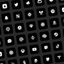 You can either choose our free ios icon pack (which includes every icon in black), or the $9 pro. Black And White App Icons For Iphone And Ipad 145 App Icon Customico