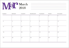 March 2018 Calendar Word Calendar Word Calendar Life Organization