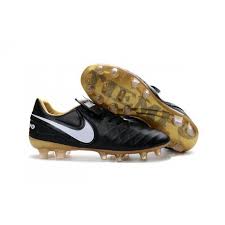 Nike Tiempo Legend 6 Acc Fg Kangaroo Leather Cleats Black White Gold