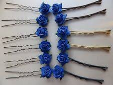 Learn how to create your own lovely something blue hair pin for your wedding! Royal Blue Wedding Hair Accessories Ebay