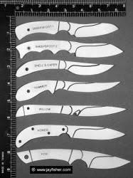 Bird And Trout Knife Design Custom Knife Patterns Drawings Layouts Styles Profiles Knife Patterns Knife Knife Shapes