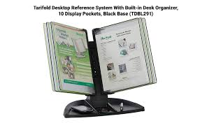 Ever wish to have several screens on your computer? Amazon Com Tarifold Modular Home Office Desktop Reference System With Desk Organizer 10 Double Sided Display Pockets 20 Sheet Capacity Black Letter Size Tdbl291 Office Products