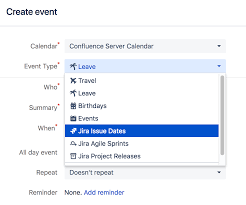 Add Jira Events Team Calendars Data Center And Server 6 0 Atlassian Documentation