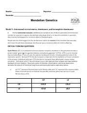 Maybe you would like to learn more about one of these? Monohybrid Cross Worksheet Name Amanda Beasley Date Class Nsci 105 Monohybrid Cross Worksheet Directions Answer Each Of The Following Questions Course Hero