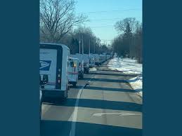 Lengthy procession of U.S. Postal Service vehicles honors late Jackson mail  carrier