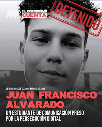 Juan Francisco Alvarado Páez, de 30 años, es cursante del cuarto semestre  de Comunicación Social. Aunque por motivos económicos, tuvo que pausar sus  estudios en la Universidad Fermín Toro, núcleo ...