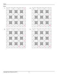 These math worksheets provide practice for multiplying fractions. Maths Puzzles Across Down Addition And Subtraction 100 Puzzles Plus Answers Teaching Resources