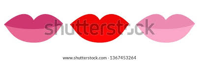 Lips Red Rose Nude Lipstick Rouge Stock Vector Royalty Free 1367453264