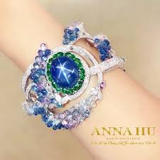 Anna S Celestial Delphinium Bracelet In Star Sapphire Is Yet Another Great Example Of How Anna Loves To Incorporate Floral Motifs Into Her Creations Inspired