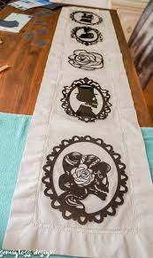 Make A Table Runner With Heat Transfer Vinyl Semigloss Design Htv Projects Halloween Vinyl Heat Transfer Vinyl
