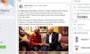 Tengku amir nasser is the adopted prince of sultan abdullah and the queen. Tengku Arif Bendahara Pahang Mangkat