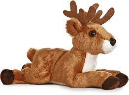 Deer Antlers Mini Flopsies Stuffed Animal By Aurora World Animais De Trico Fofura Molde De Dinossauro