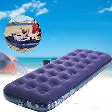 Us 39 99 Outdoor Camping Portable Air Mat Inflatable Flocked Mattress Bed Camping Flocked Inflatable Mattress Outdoor Portable